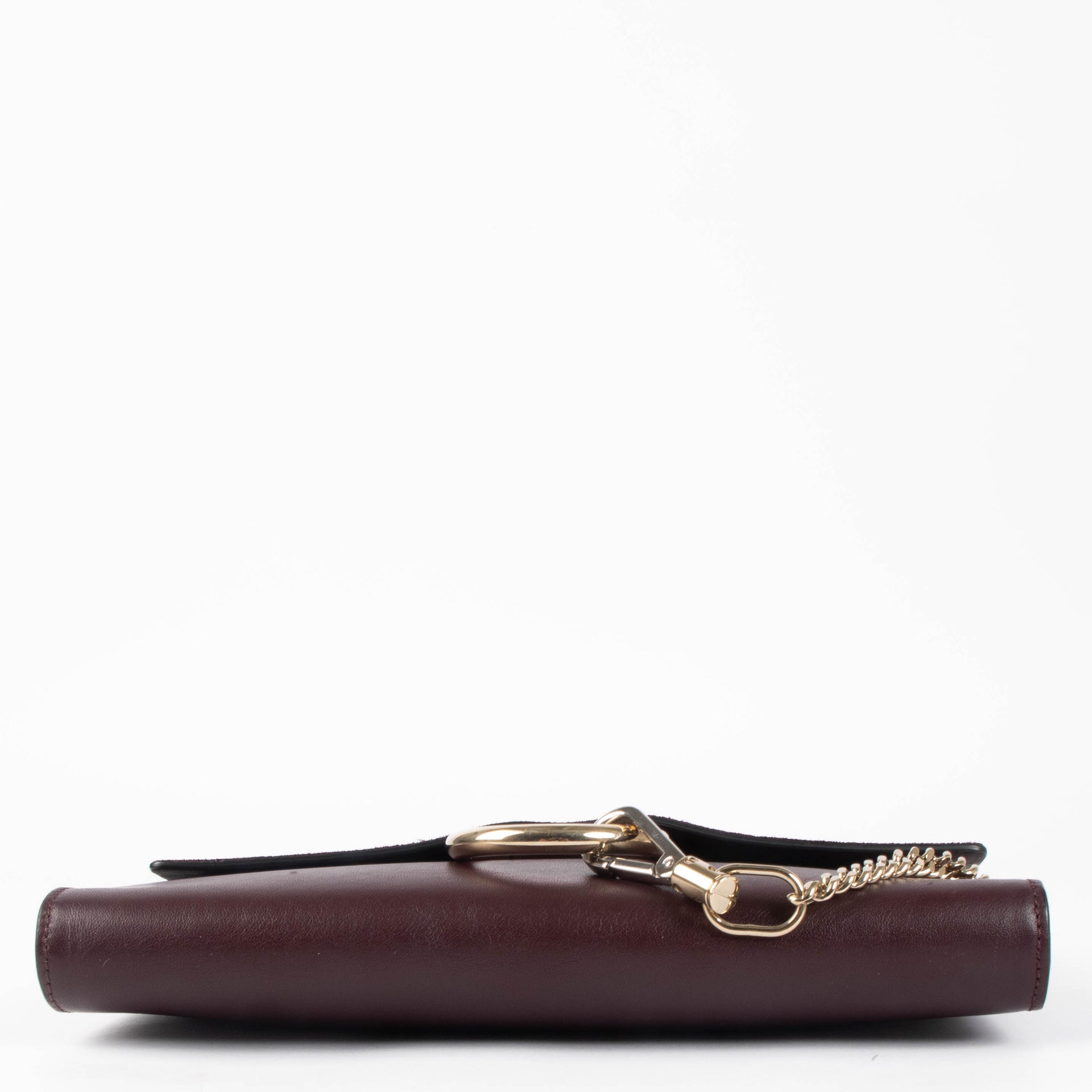 Shop this authentic Chloé Bordeaux Faye Clutch pre-loved on Labellov.com 