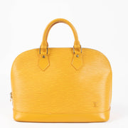 Shop this authentic Louis Vuitton Yellow Epi Alma PM pre-loved on Labellov.com 
