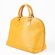 Shop this authentic Louis Vuitton Yellow Epi Alma PM pre-loved on Labellov.com 