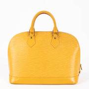 Shop this authentic Louis Vuitton Yellow Epi Alma PM pre-loved on Labellov.com 