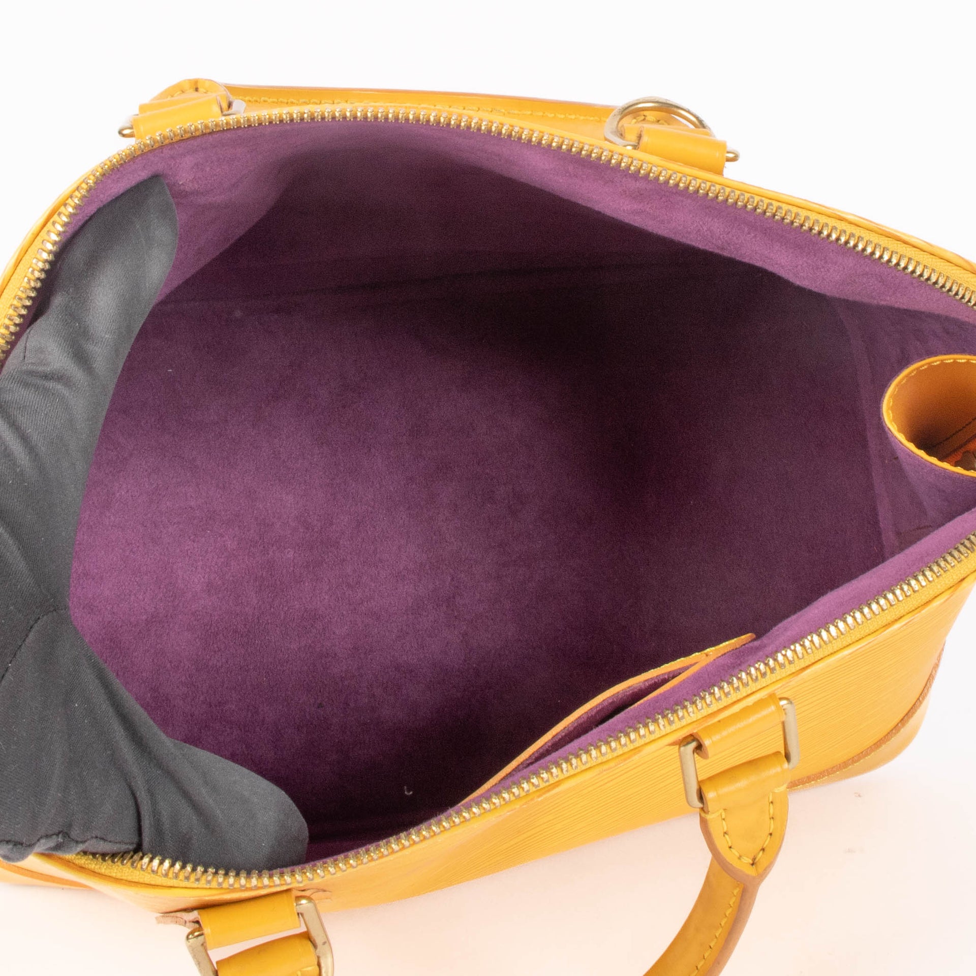 Shop this authentic Louis Vuitton Yellow Epi Alma PM pre-loved on Labellov.com 