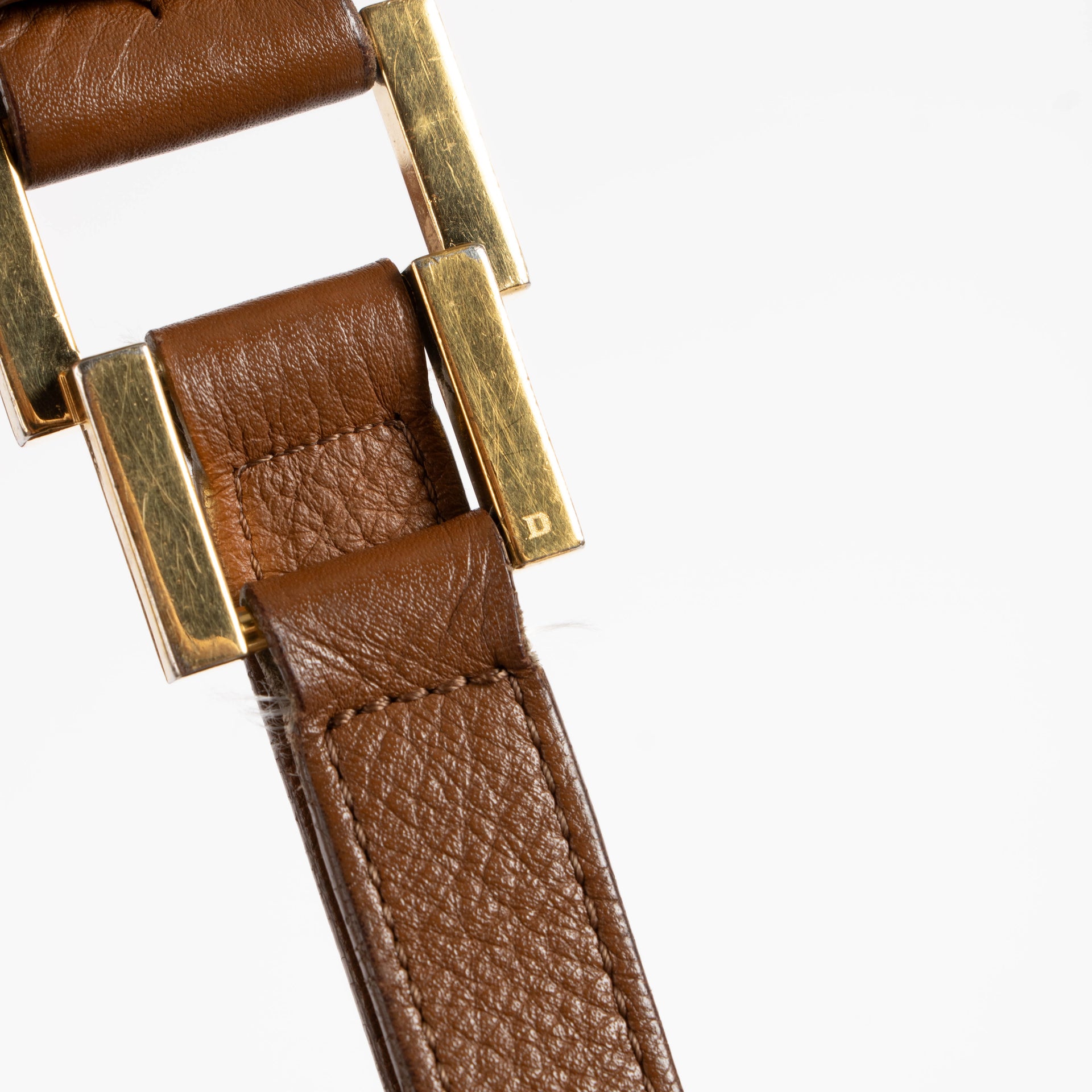 Delvaux Brown Taurillon Louise GM Bag