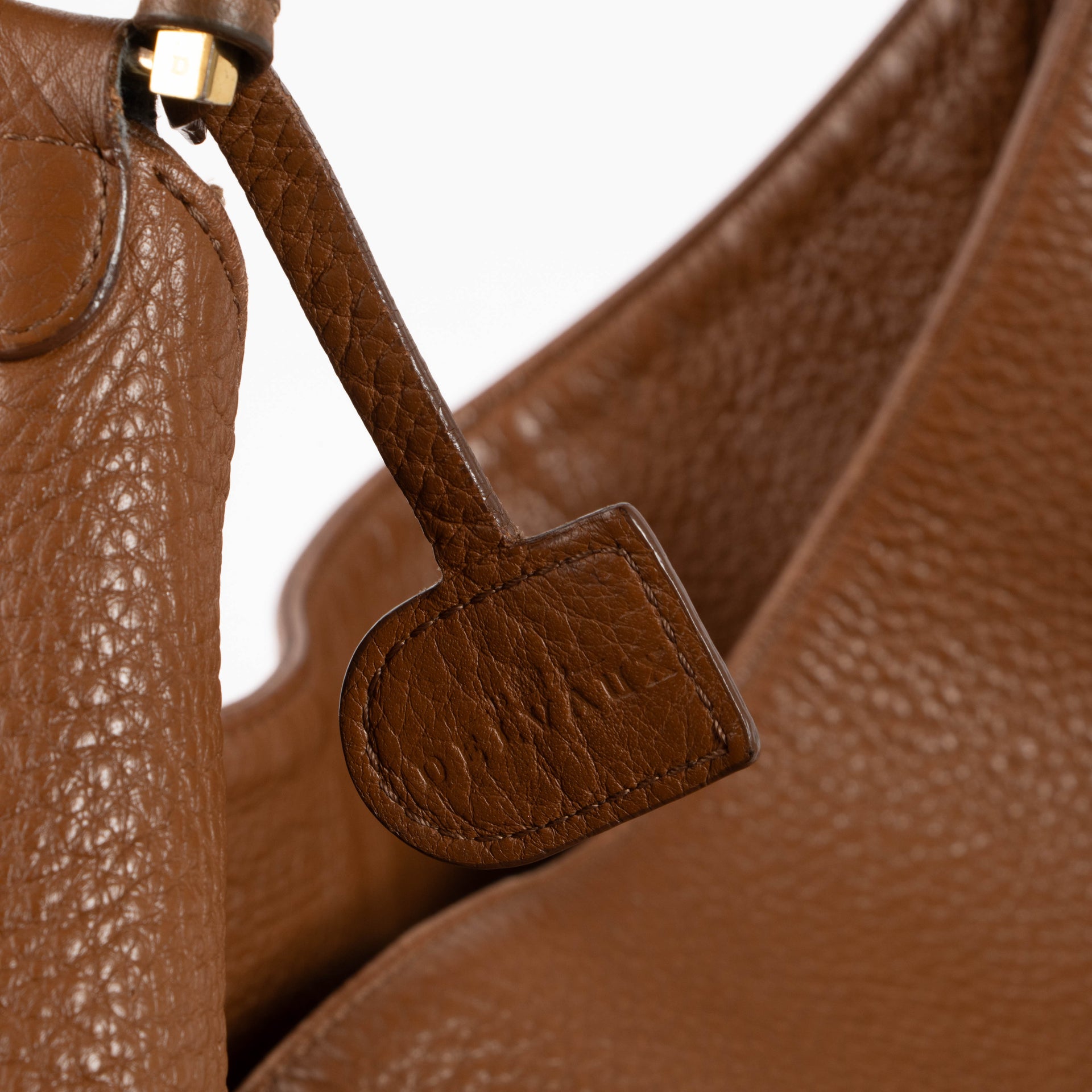 Delvaux Brown Taurillon Louise GM Bag