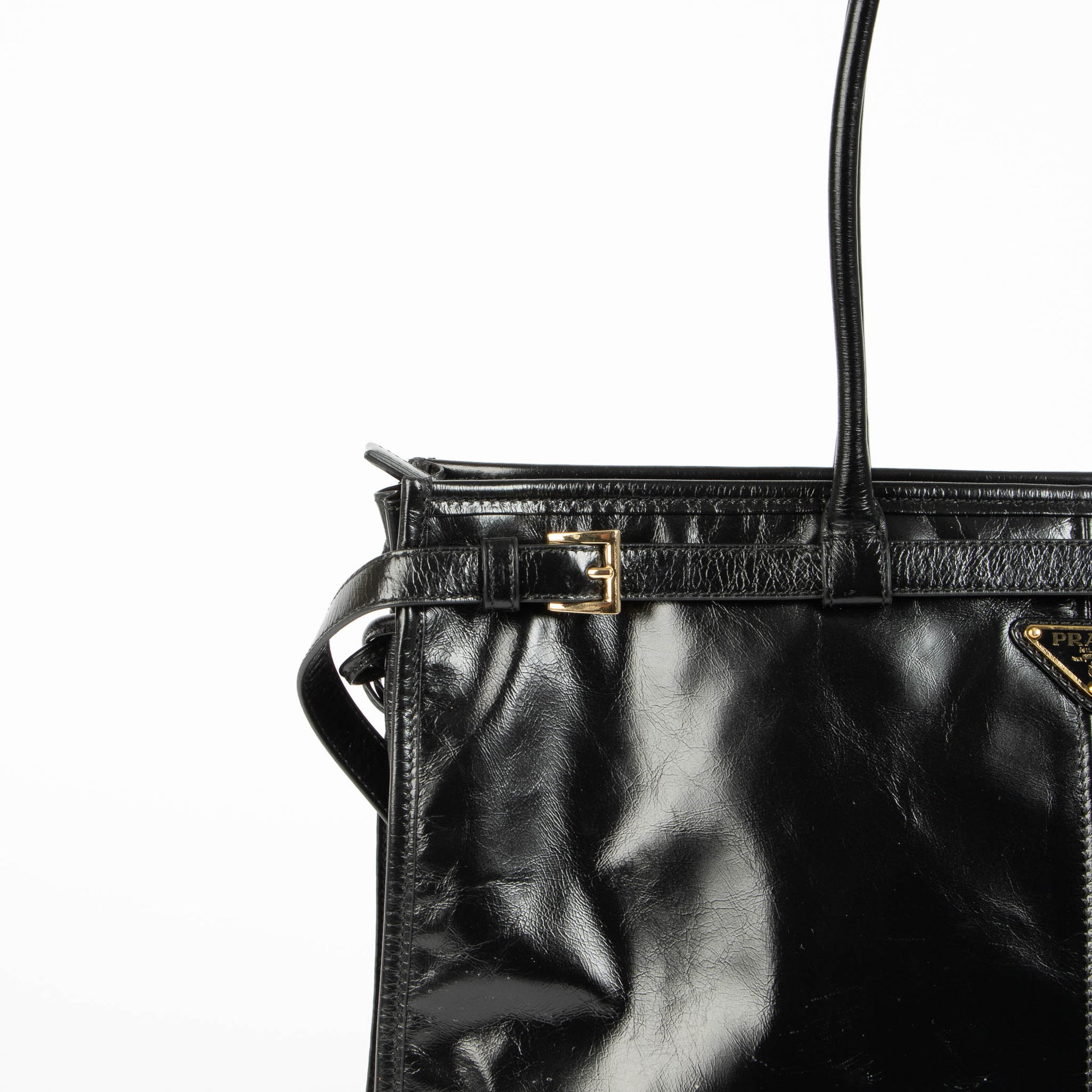 Shop this authentic Prada Black Bonnie Large Bag pre-loved on Labellov.com 