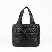 Shop this 100% authentic Prada Black Quilted Dynamique Medium Tote Bag at Labellov.com