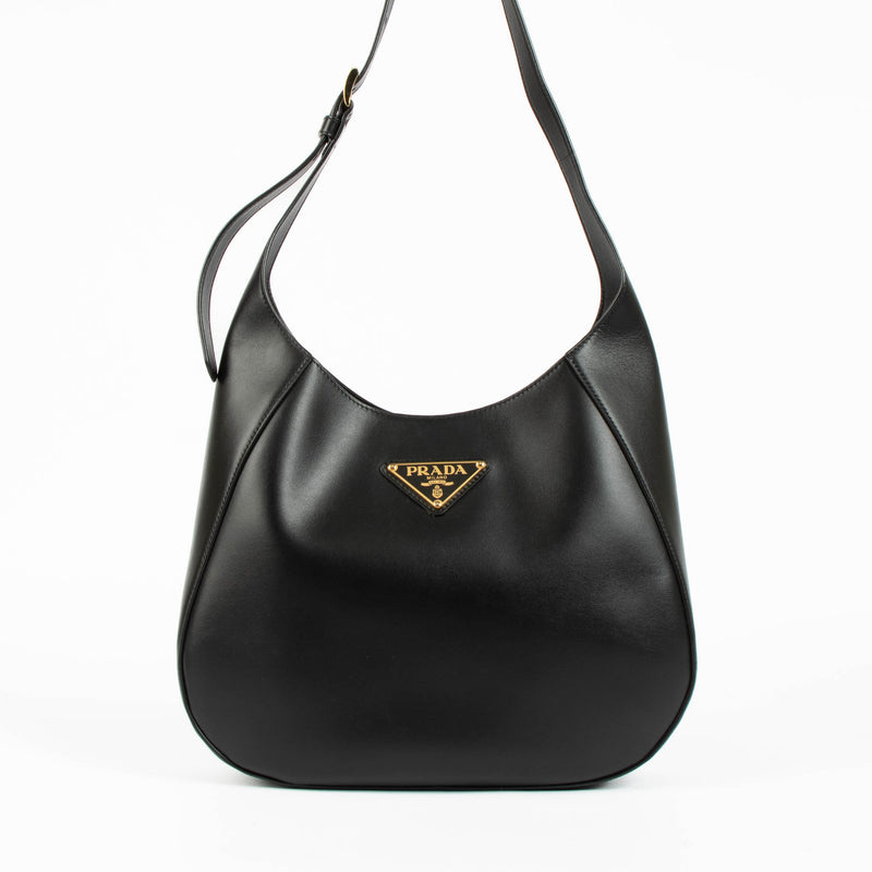 Shop this 100% authentic Prada Black Leather City Medium Shoulder Bag at Labellov.com