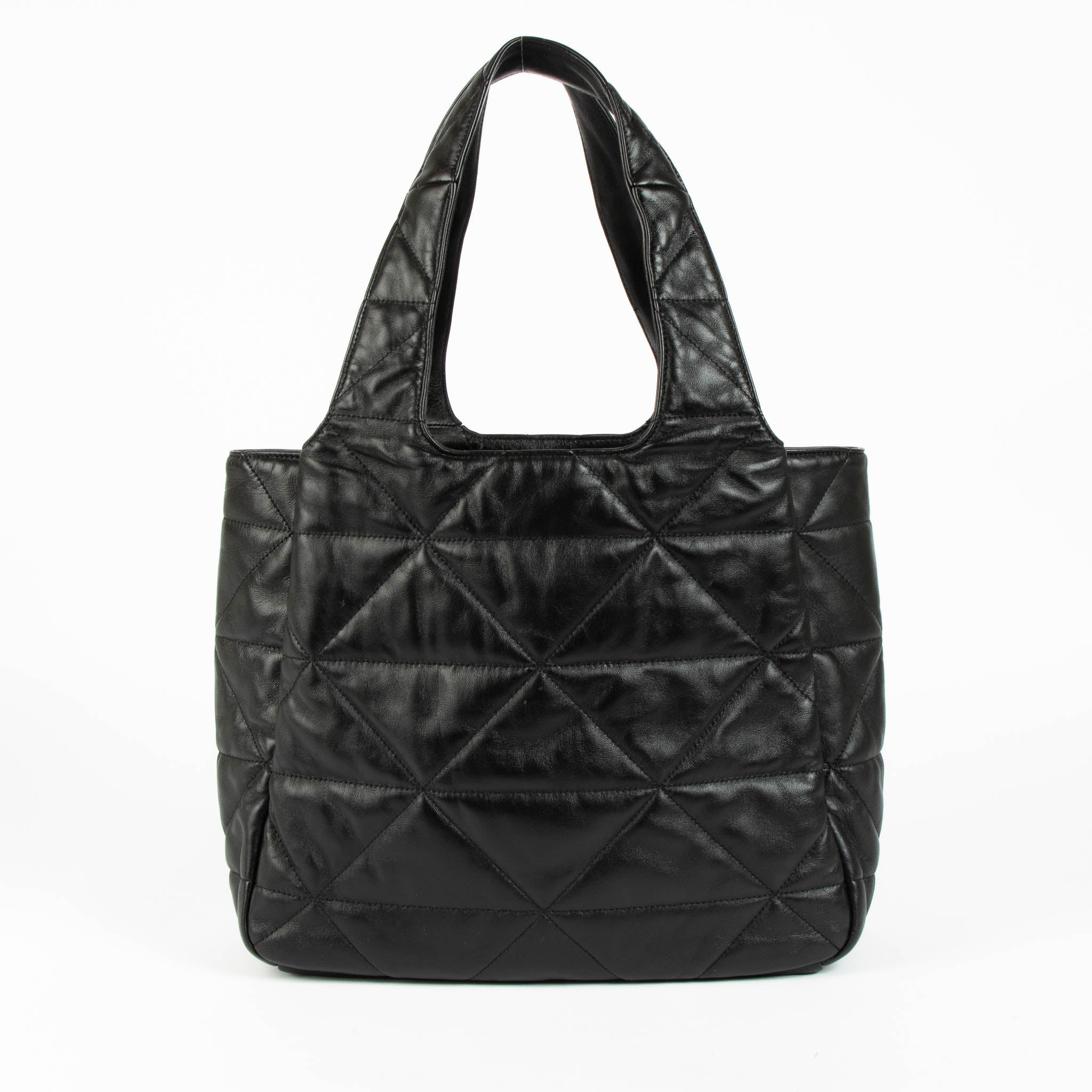 US Customized Quilted ボディー バッグ Prada Black Quilted Dynamique Medium Tote Bag – Labellov