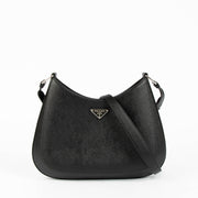 Shop this 100% authentic Prada Black Cleo Saffiano Crossbody Bag at Labellov.com