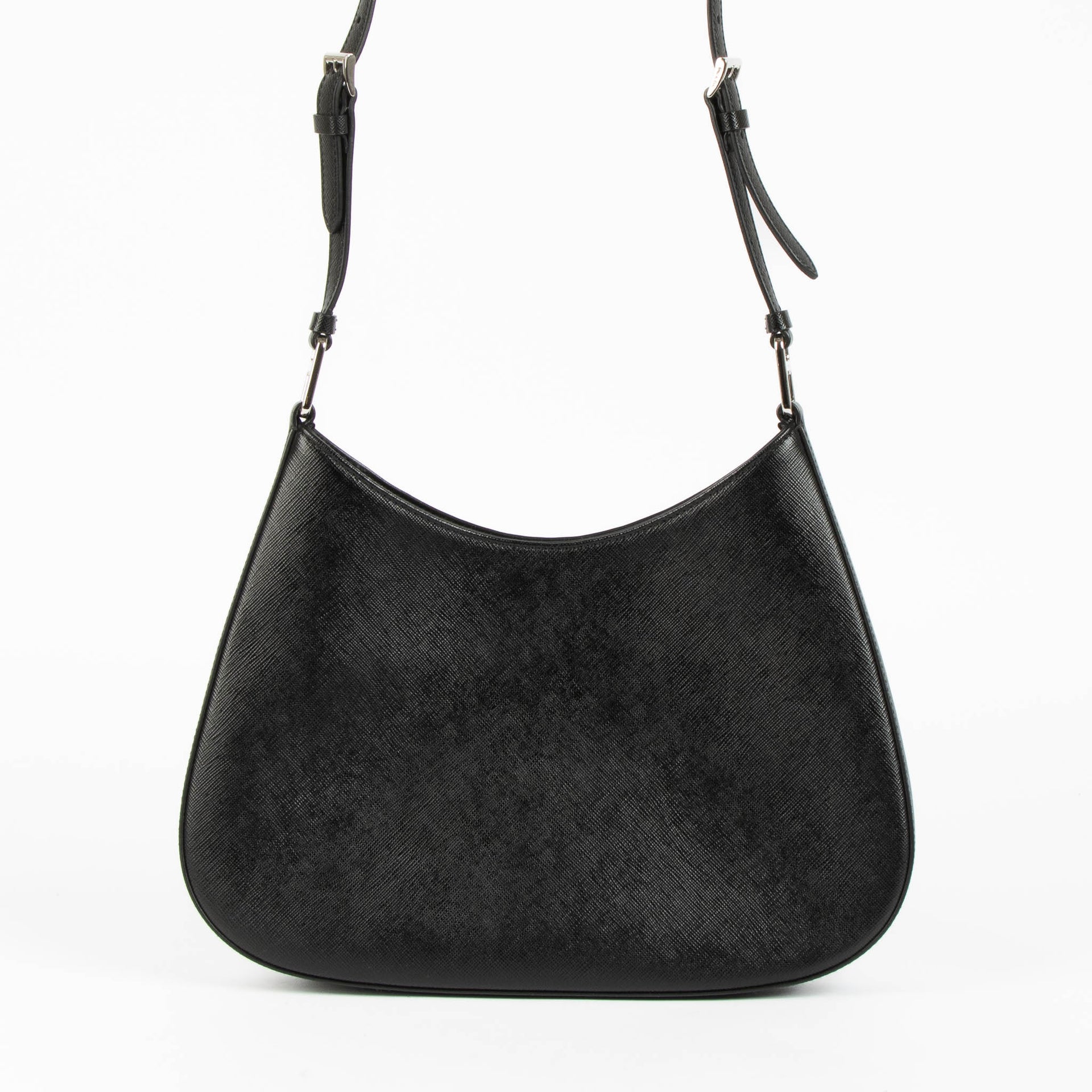 Shop this 100% authentic Prada Black Cleo Saffiano Crossbody Bag at Labellov.com