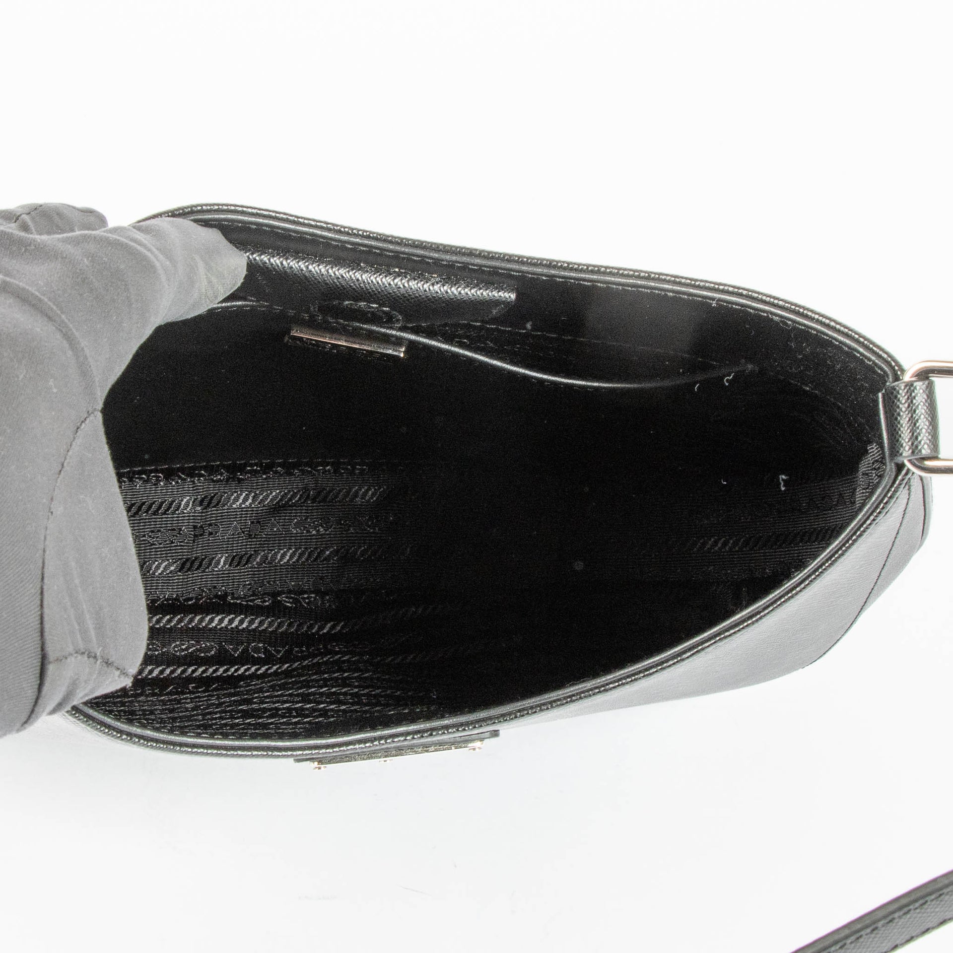 Shop this 100% authentic Prada Black Cleo Saffiano Crossbody Bag at Labellov.com