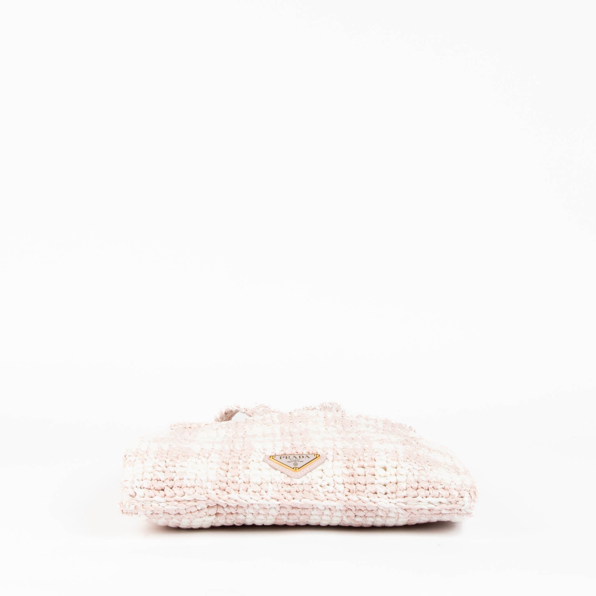 Prada Pink Raffia Messenger Bag – Labellov