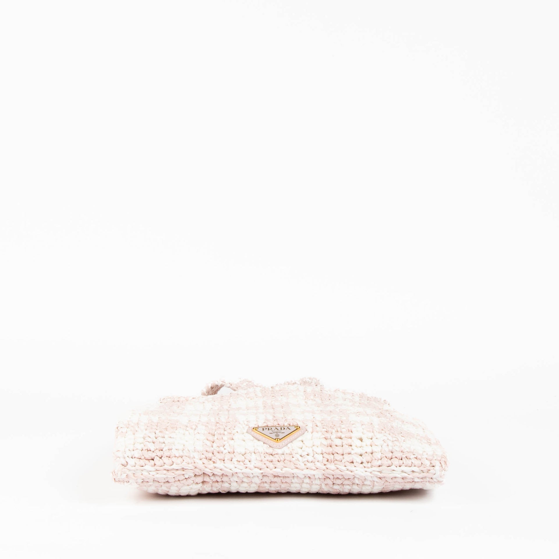 Shop this 100% authentic Prada Pink Raffia Bag at Labellov.com