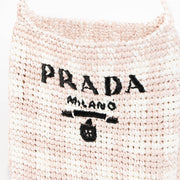 Shop this 100% authentic Prada Pink Raffia Bag at Labellov.com
