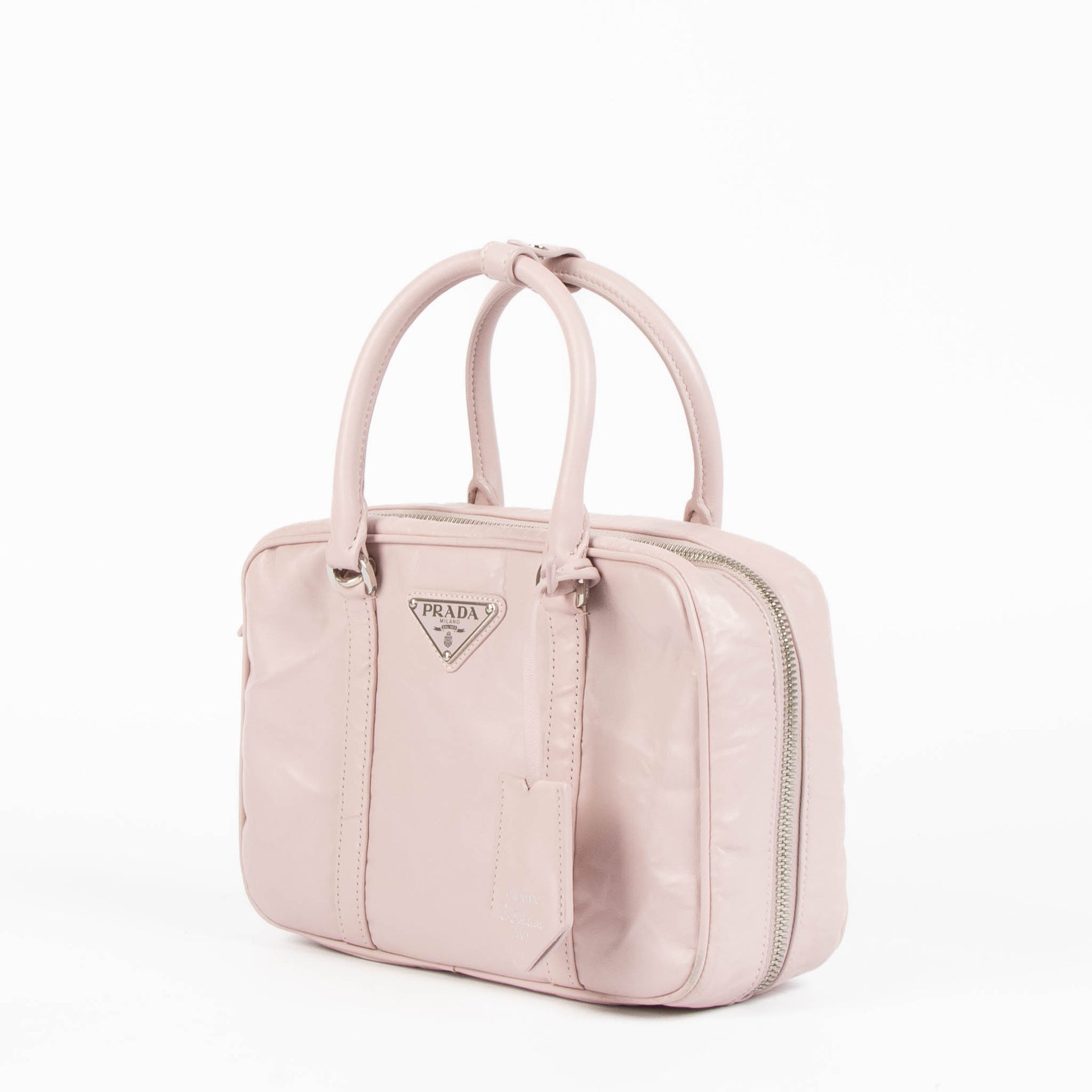 Prada Alabaster Pink Antique Nappa Re-Edition 2001 Small Bag