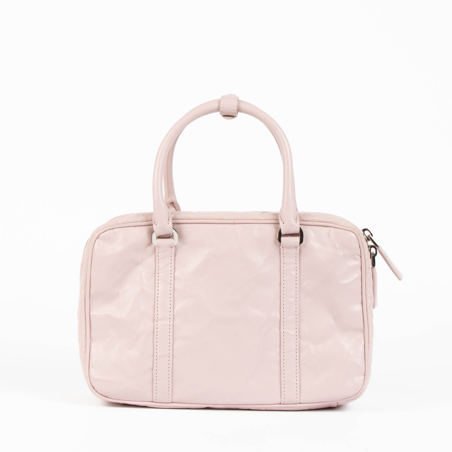 Prada Alabaster Pink Antique Nappa Re-Edition 2001 Small Bag