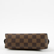 Shop this authentic Louis Vuitton Damier Ebene Canvas Cosmetic Pouch PM pre-loved on Labellov.com