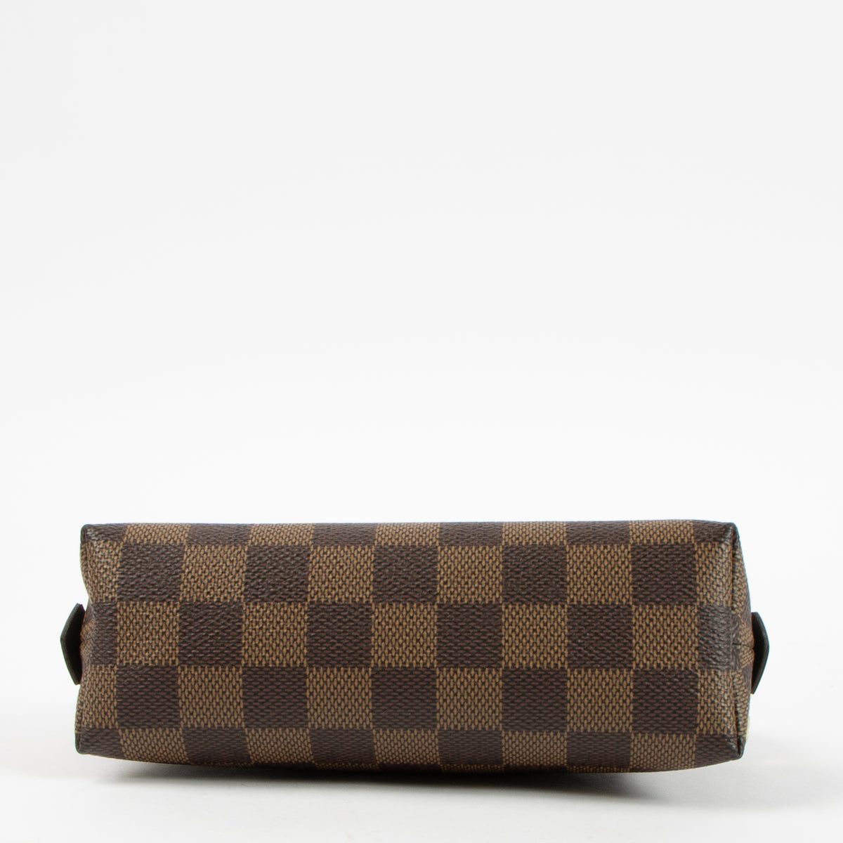 Shop this authentic Louis Vuitton Damier Ebene Canvas Cosmetic Pouch PM pre-loved on Labellov.com