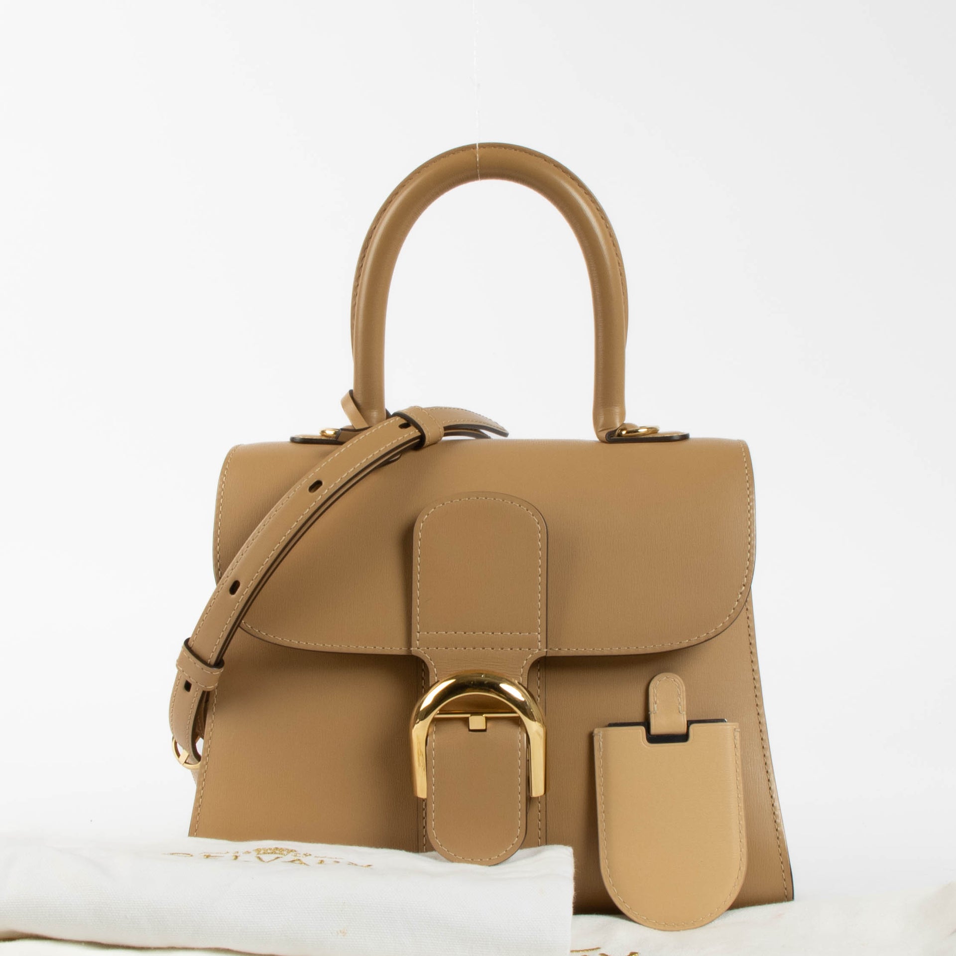 Shop authentic Delvaux Vison Box Calf Brillant PM Bag on Labellov.com.