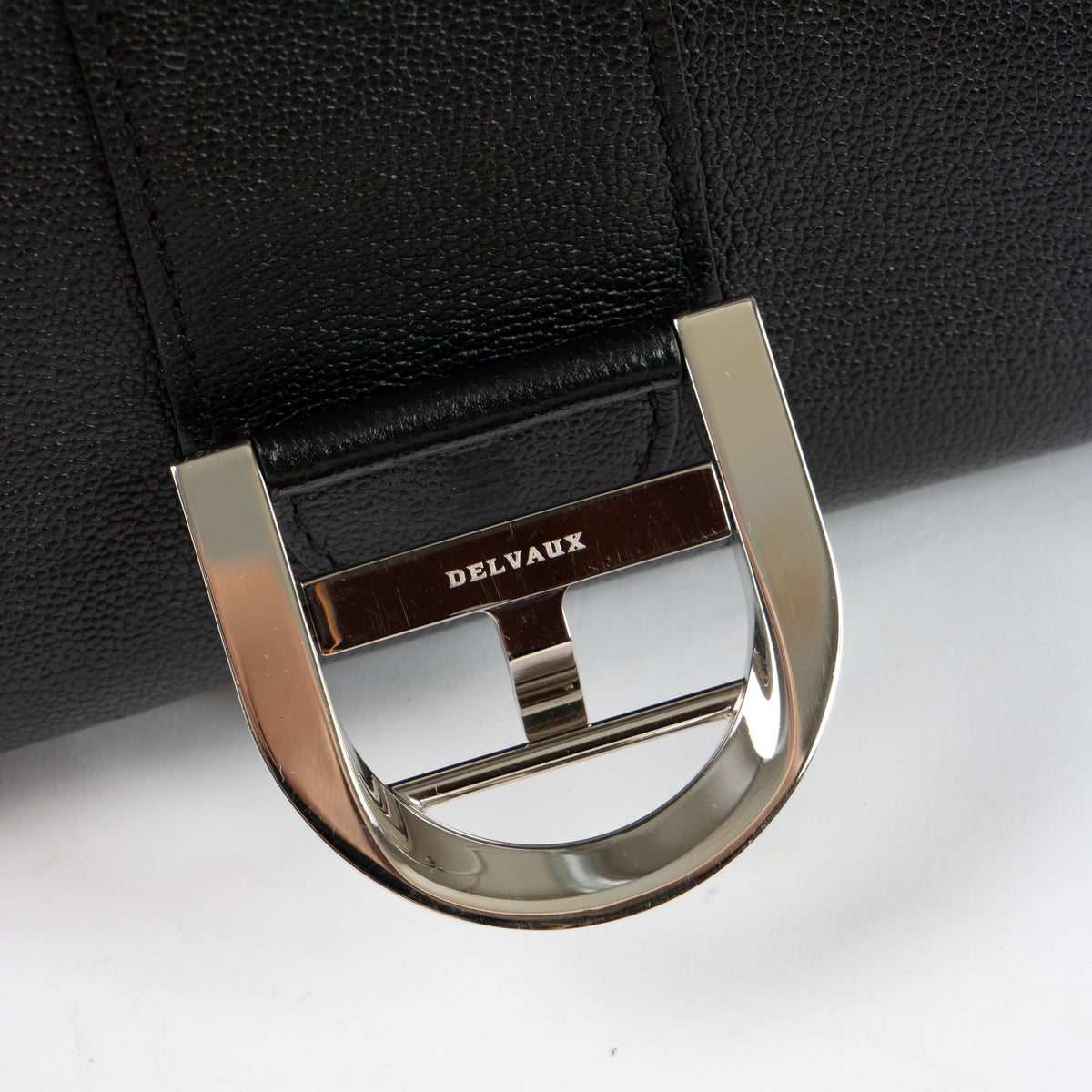 Shop this authentic Delvaux Black Rodeo Calf Brillant Mini Bag pre-loved on Labellov.com