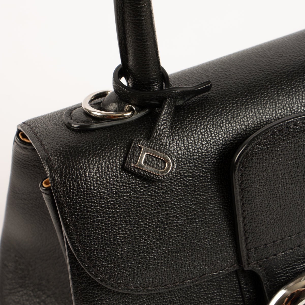 Shop this authentic Delvaux Black Rodeo Calf Brillant Mini Bag pre-loved on Labellov.com