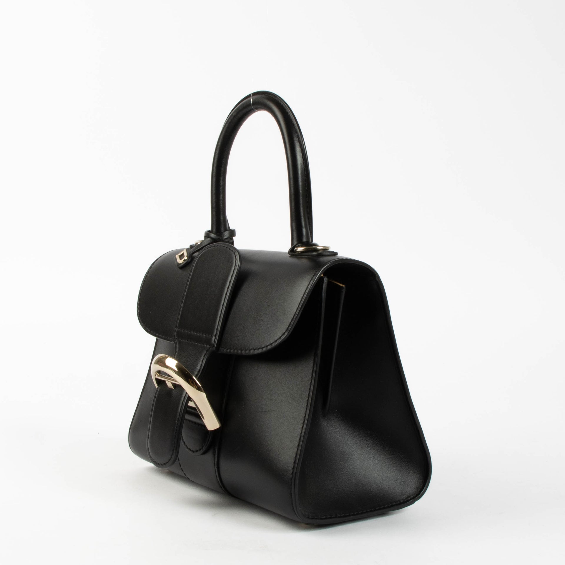 Shop authentic Delvaux Black Box Calf Brillant Mini Bag on Labellov.com.