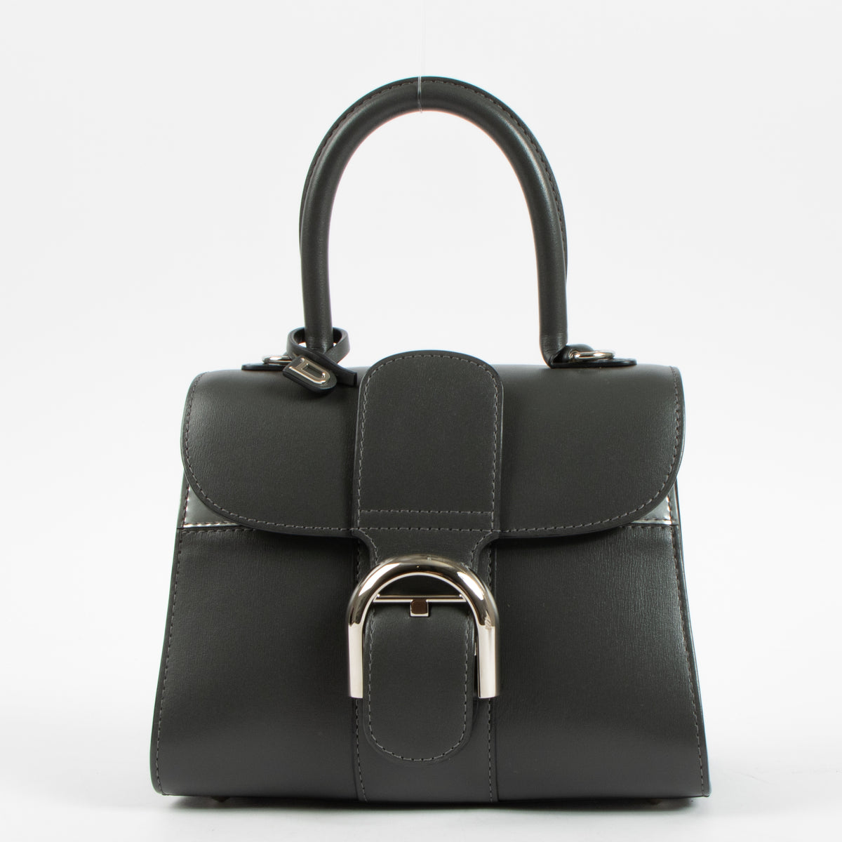 Shop this authentic Delvaux Smoke Box Calf Mirage Brillant Mini Bag pre-loved on Labellov.com 