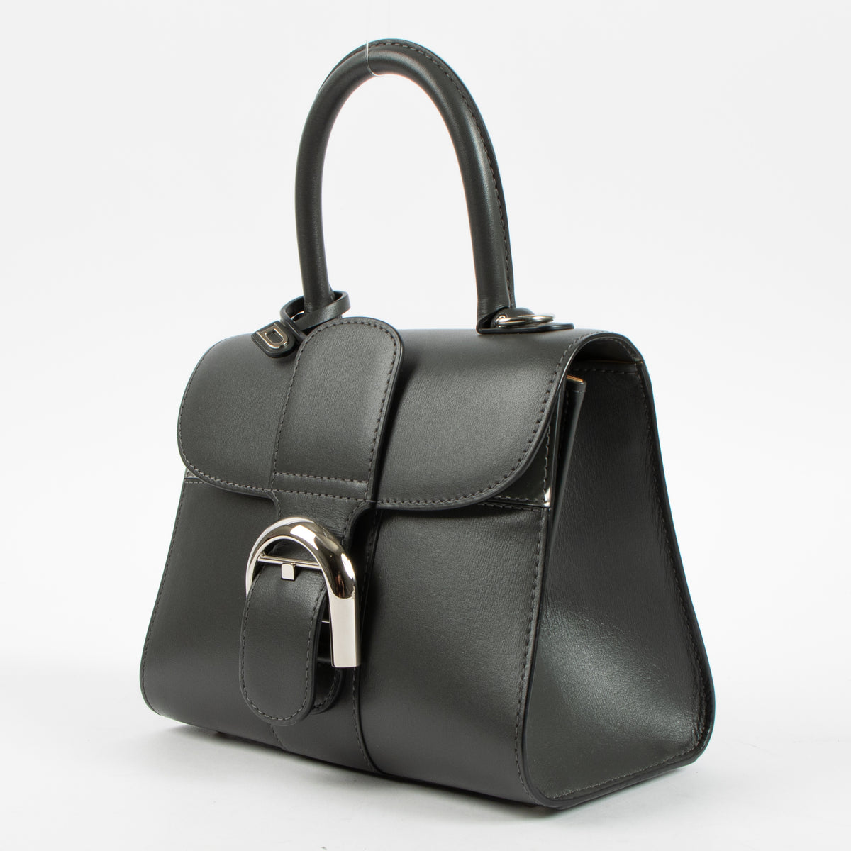 Shop this authentic Delvaux Smoke Box Calf Mirage Brillant Mini Bag pre-loved on Labellov.com 