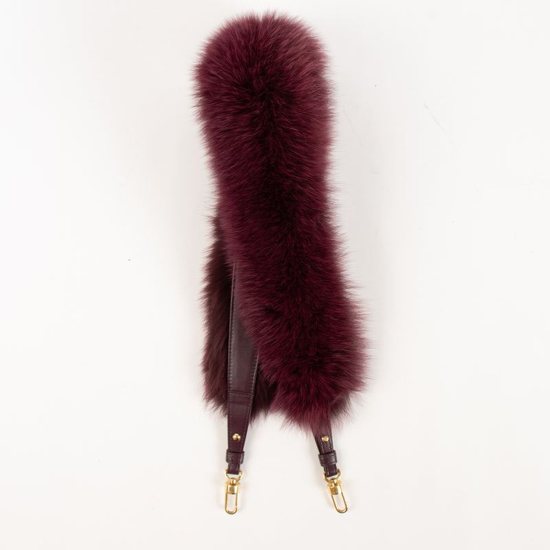 Shop this authentic Delvaux Prune Fox Fur Strap pre-loved on Labellov.com