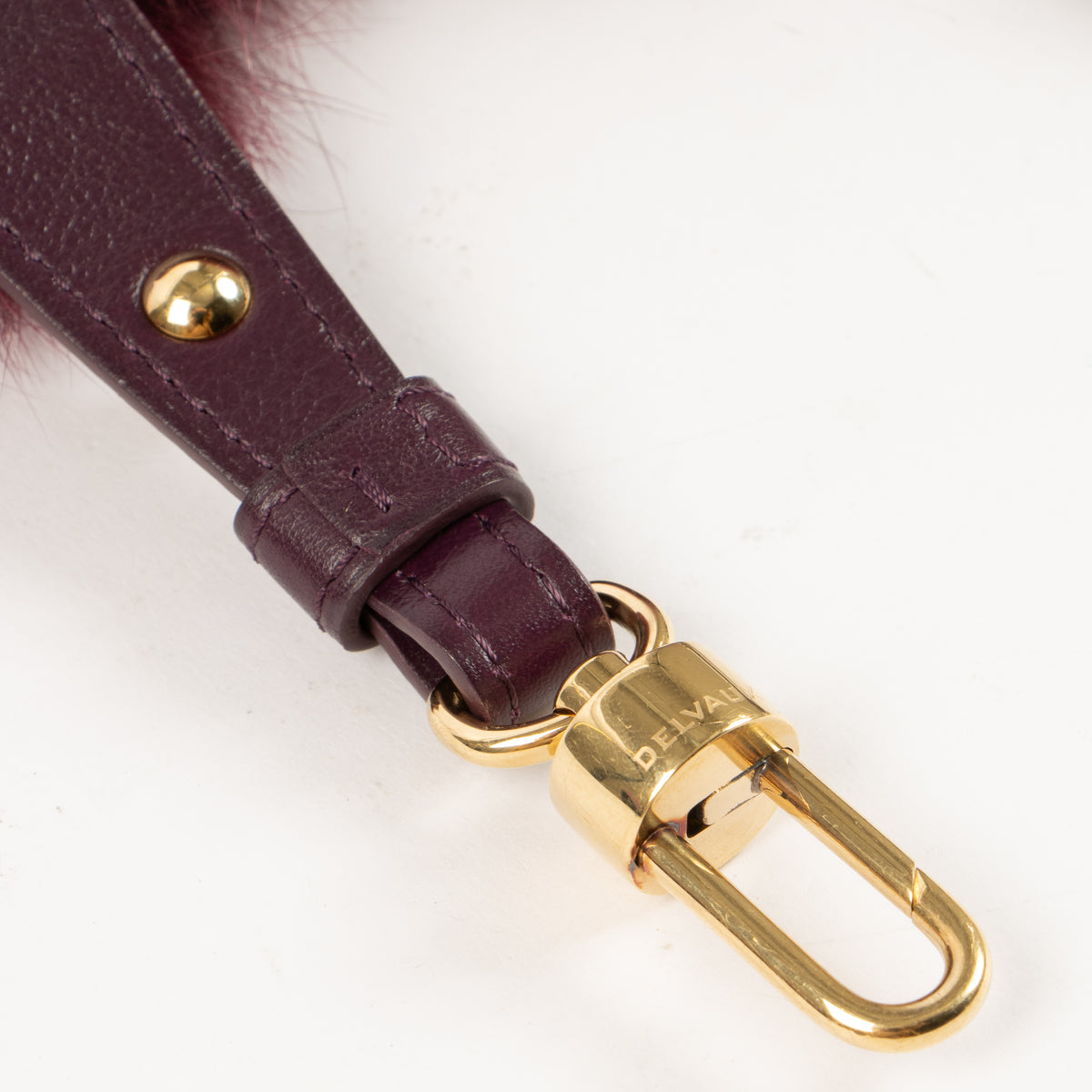 Shop this authentic Delvaux Prune Fox Fur Strap pre-loved on Labellov.com