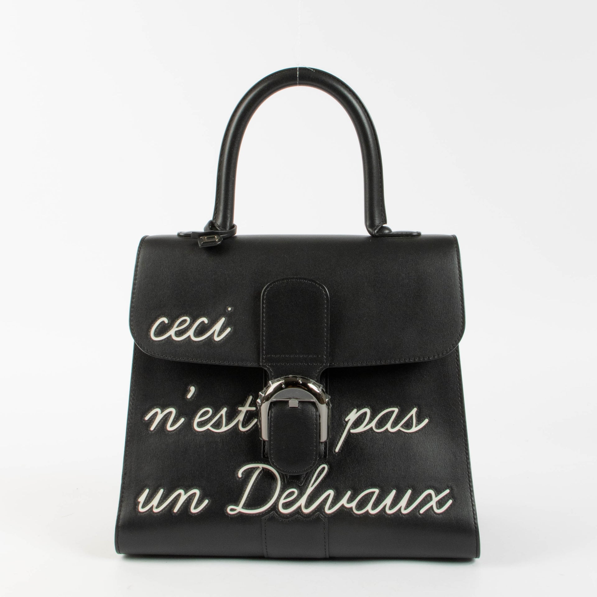 Shop authentic Delvaux Black Brillant L'Humour MM Bag on Labellov.com.