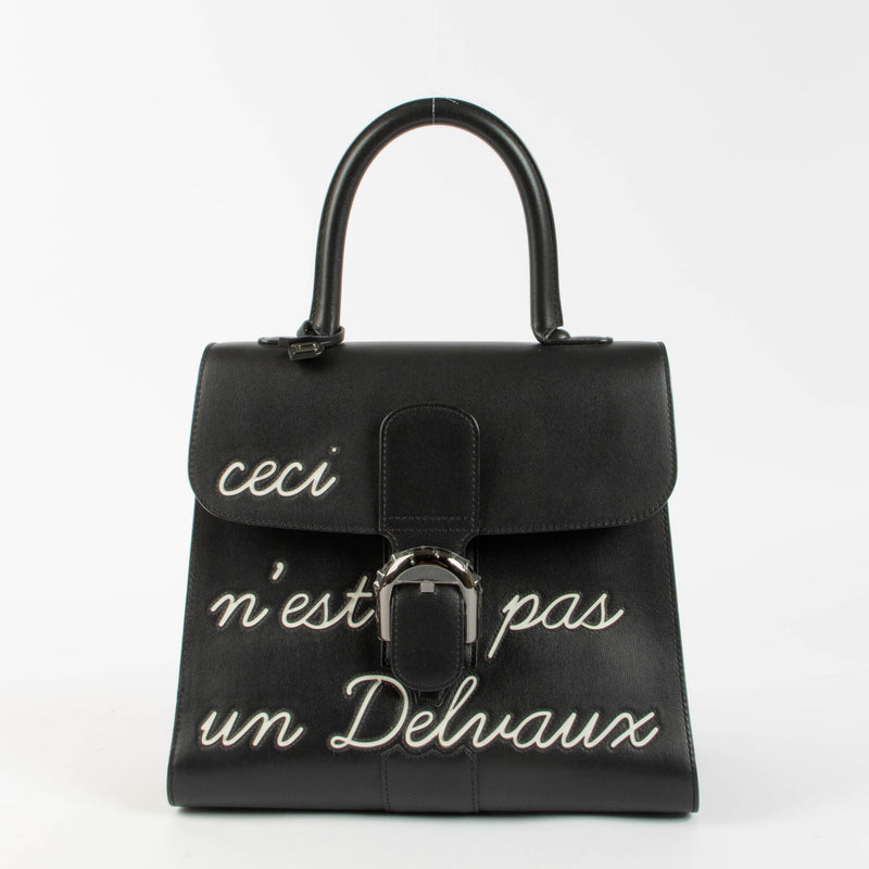 Shop authentic Delvaux Black Brillant L'Humour MM Bag on Labellov.com.
