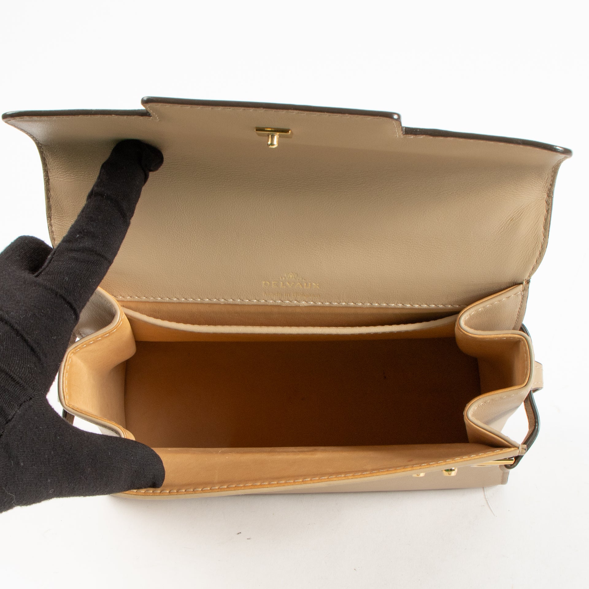 Delvaux Sand Calf Souple Tempête PM
