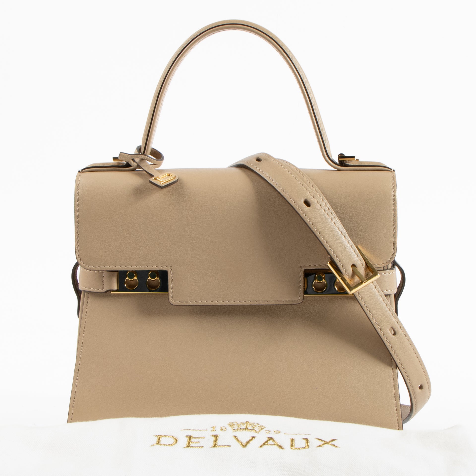 Delvaux Sand Calf Souple Tempête PM