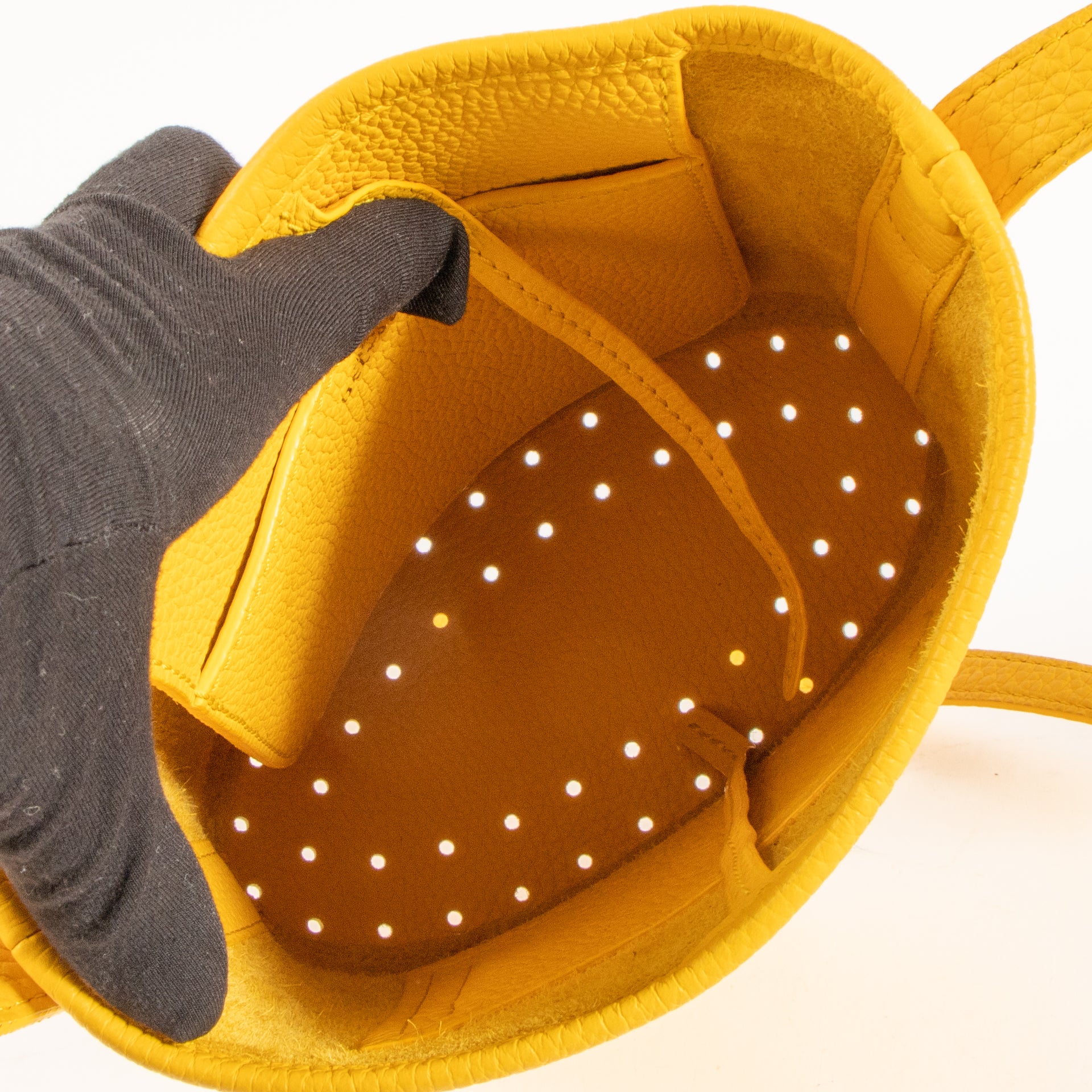 Delvaux Safran Taurillon Soft Pin Mini Bag