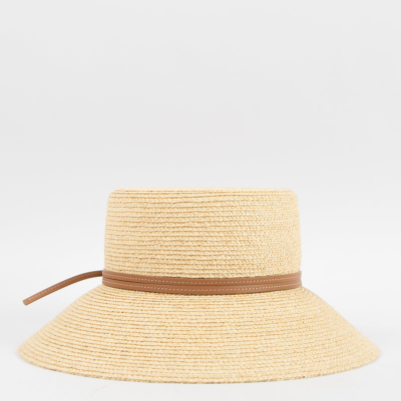 Shop this authentic Hermes Beige Raffia Isola Hat - Size 57 pre-loved on Labellov.com