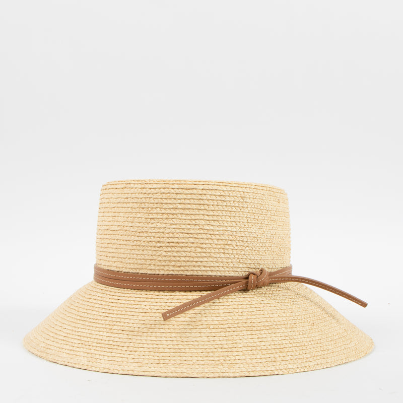 Shop this authentic Hermes Beige Raffia Isola Hat - Size 57 pre-loved on Labellov.com