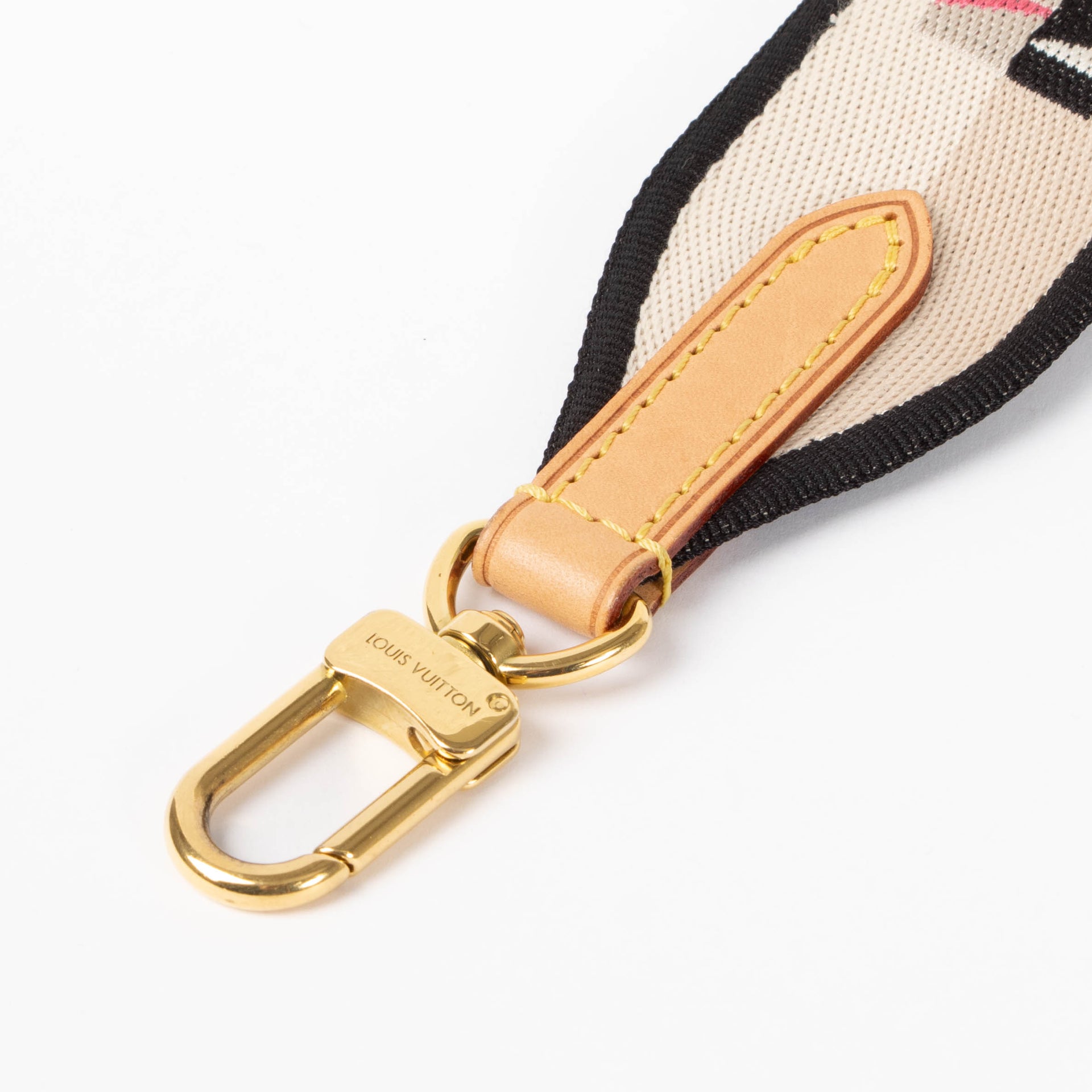 Louis Vuitton Black Logo Jacquard Diane Satchel Strap