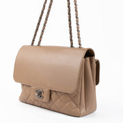 Shop the authentic Chanel Taupe Calfskin All About Flap Bag second hand on Labellov.com