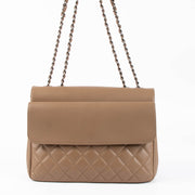 Shop the authentic Chanel Taupe Calfskin All About Flap Bag second hand on Labellov.com