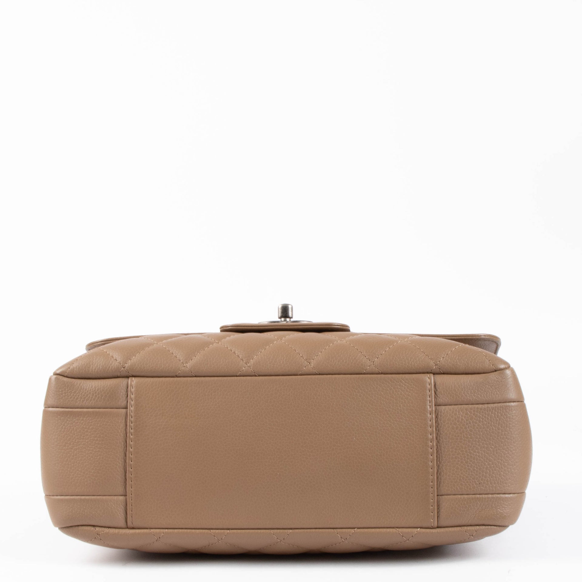 Shop the authentic Chanel Taupe Calfskin All About Flap Bag second hand on Labellov.com