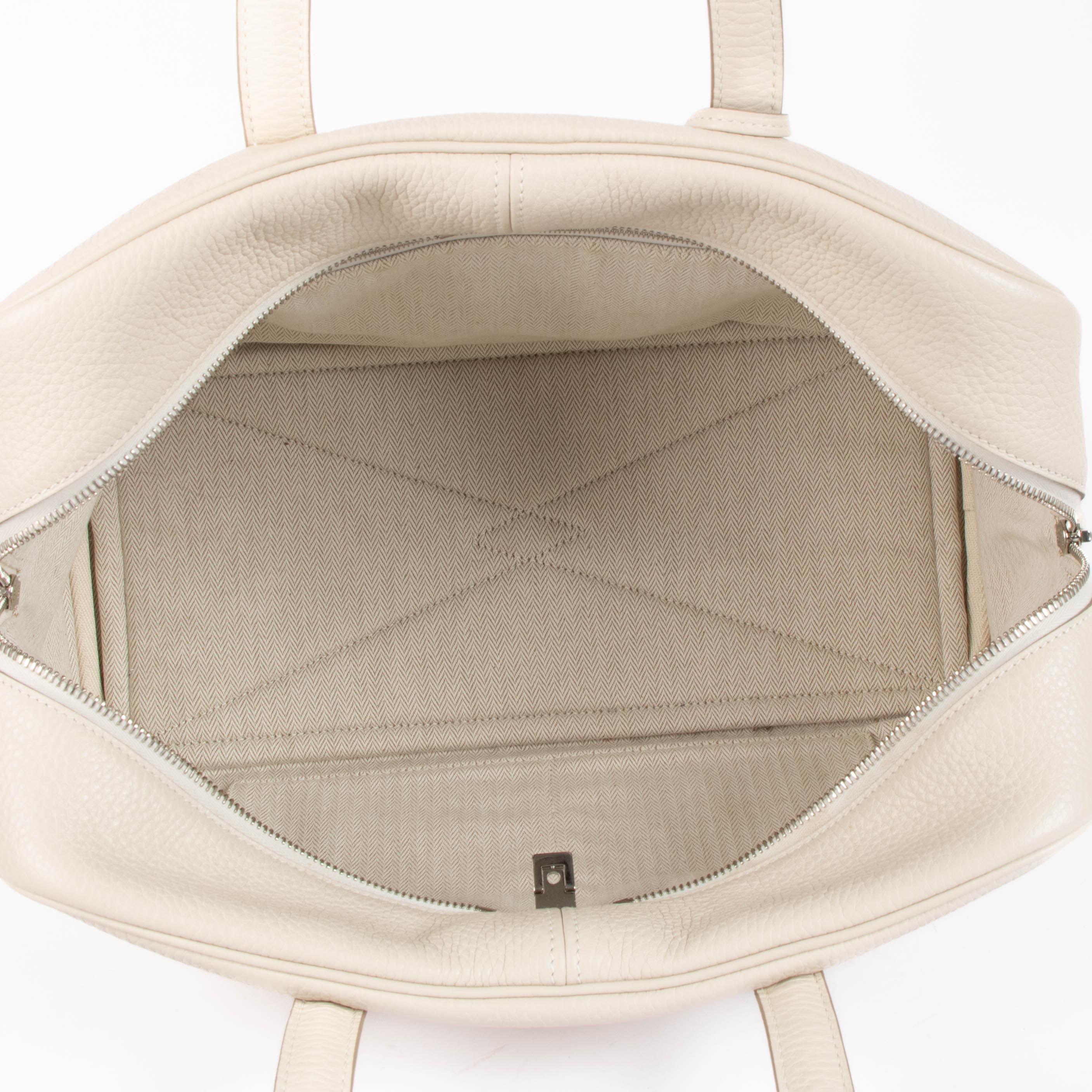 Hermes Victoria 35 Clemence Craie PHW Shoulder Bag – Labellov