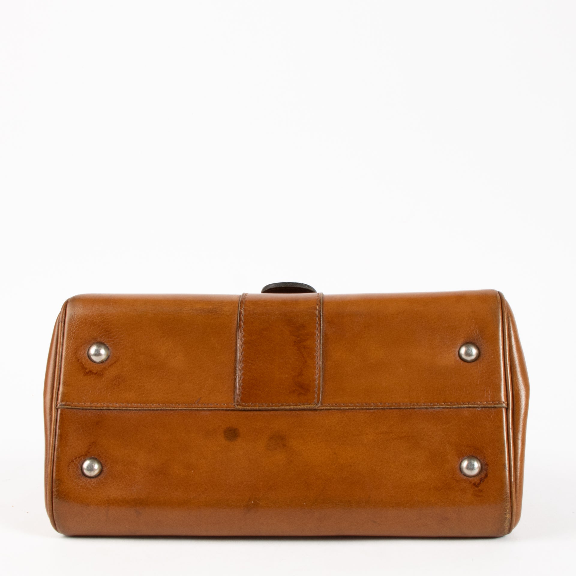 Delvaux 1958s Camel Leather Brillant PM Bag