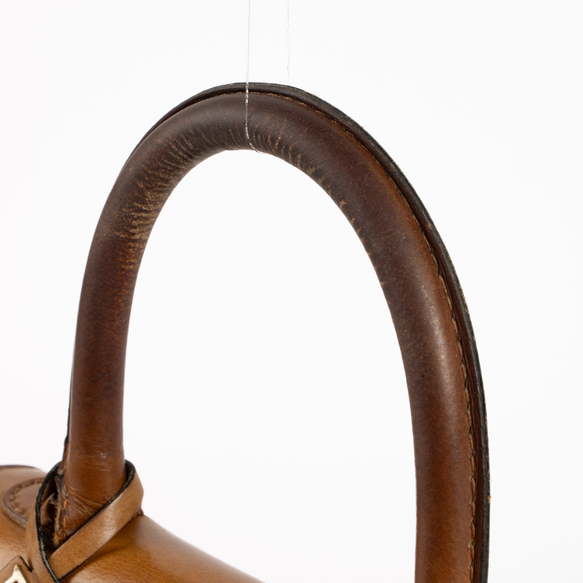 Delvaux 1958s Camel Leather Brillant PM Bag