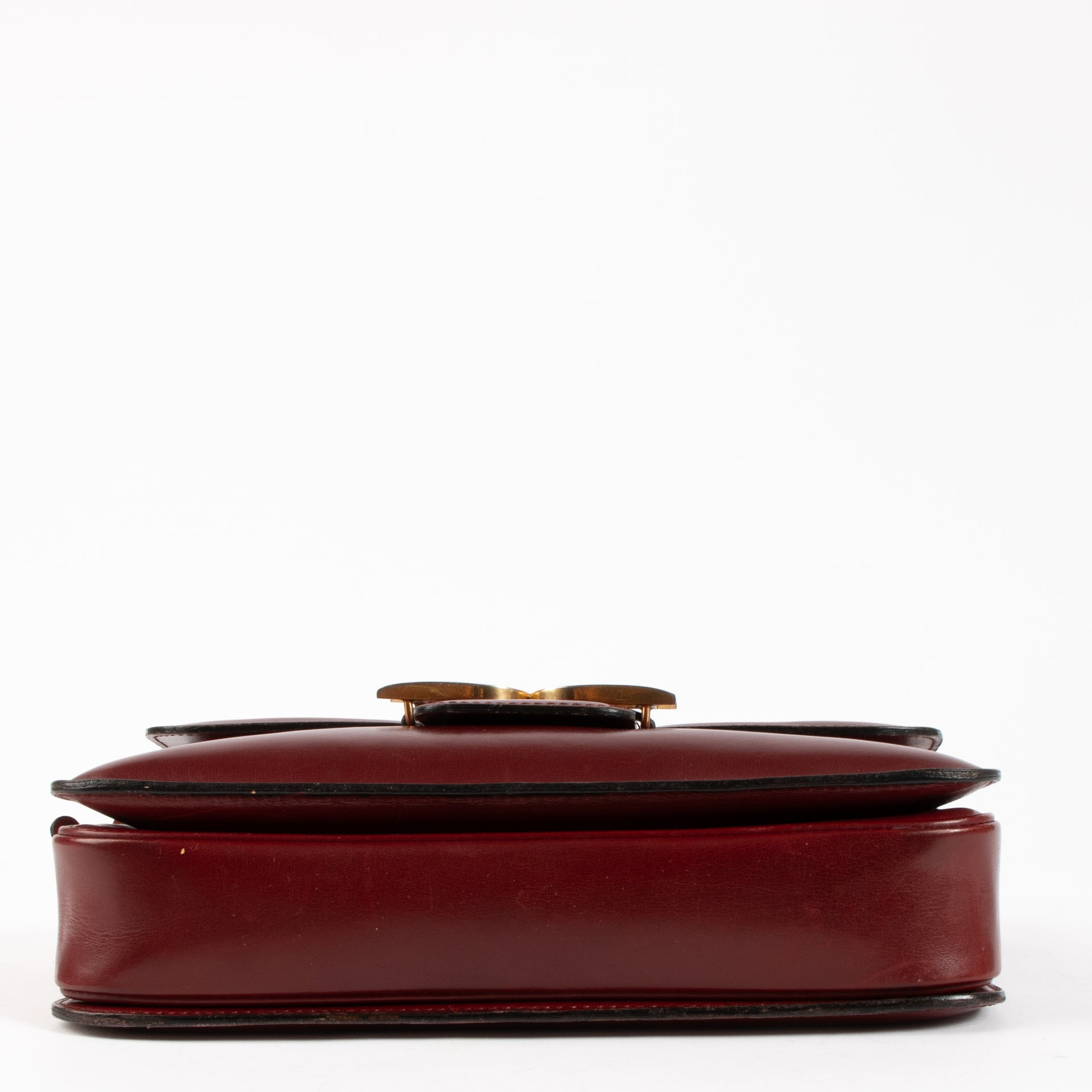 Delvaux Burgundy Box Calf Bourgogne Bag