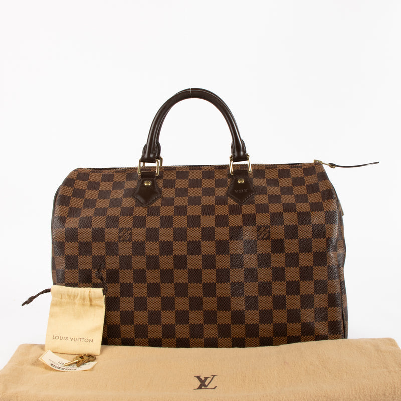 Louis Vuitton Damier Ebene Speedy 35 Bag