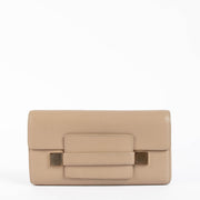 Shop this authentic Delvaux Beige Madame Wallet pre-loved on Labellov.com 