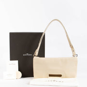 Shop this authentic Delvaux Ivory Destrier Souple Ame Libre Shoulder bag pre-loved on labellov.com 