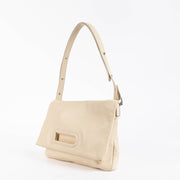 Shop this authentic Delvaux Ivory Destrier Souple Ame Libre Shoulder bag pre-loved on labellov.com 