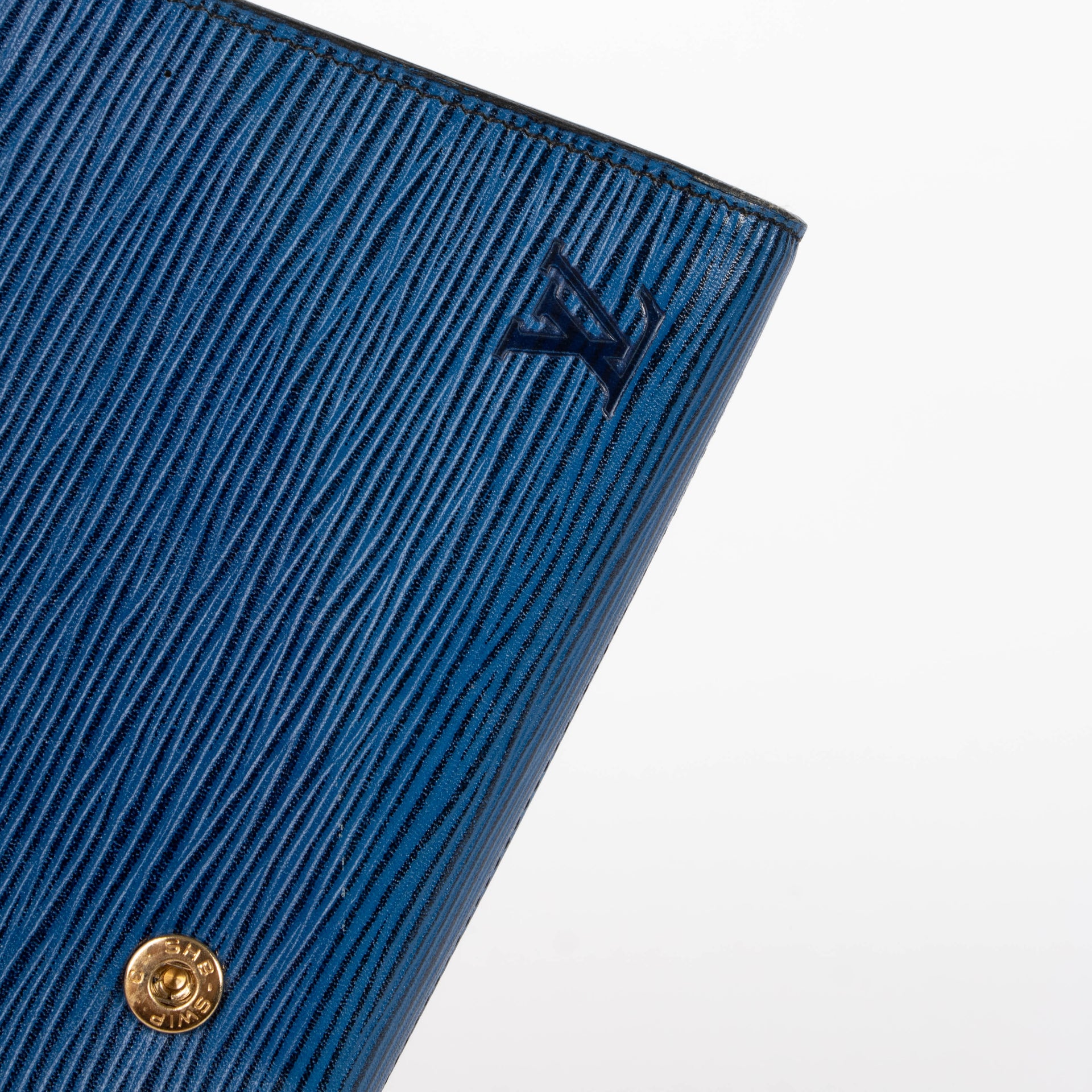 Louis Vuitton Toledo Blue Epi Art Deco Clutch