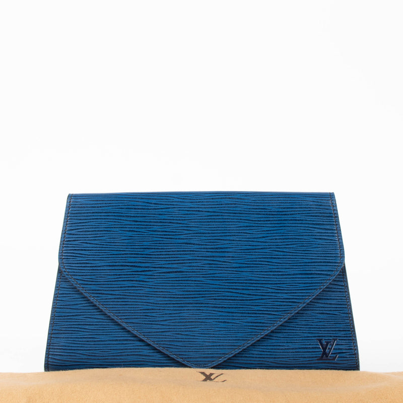 Louis Vuitton Toledo Blue Epi Art Deco Clutch